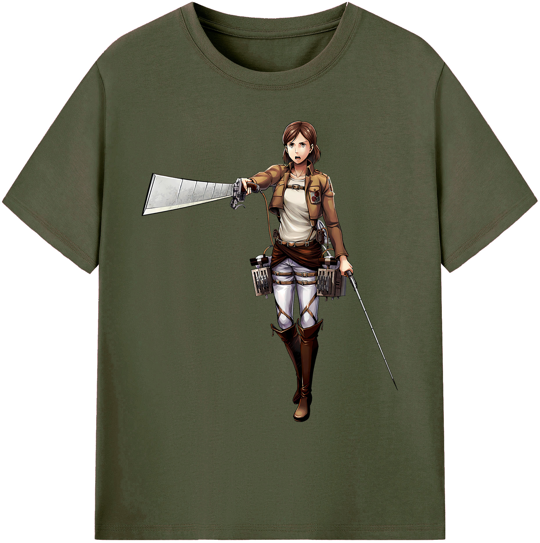 （画像用） 進撃の巨人 Attack on Titan 綿100％ メンズ半袖Tシャツ｜肌触りやわらか＆通気性